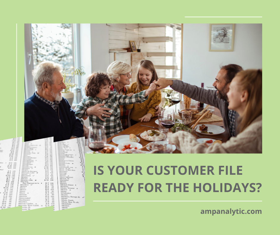 Customer File Ready for the Holidays
